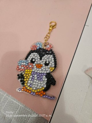 Llavero Pingüino Diamantado