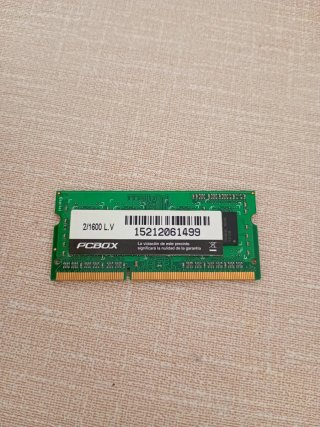 Memoria RAM Portátil PCBOX 4GB DDR3 1600MHz