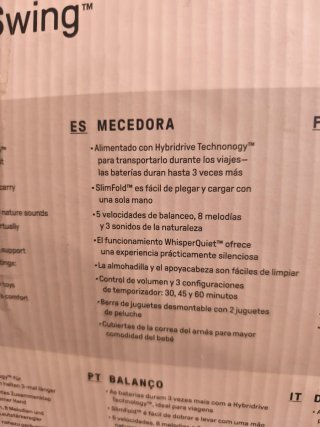 Columpio/Hamaca para bebés