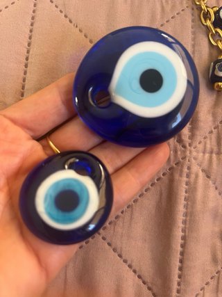 Lote amuletos cristal y campana