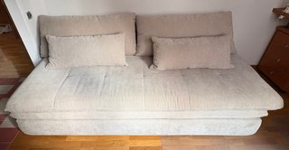 Sofá cama 2 plazas beige
