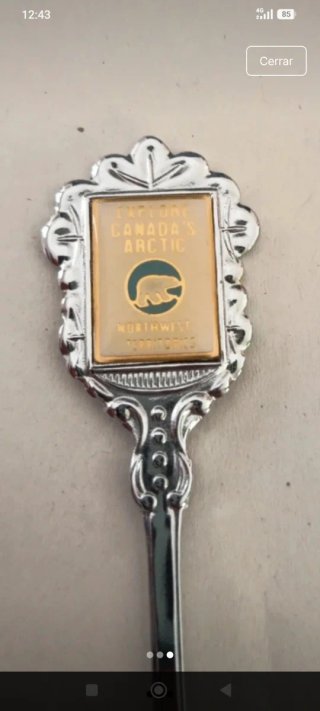 Cucchiaino vintage Esplorare l'Artico Canadese