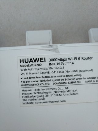 Huawei WS7200 Quad Core WiFi 6  WiFi AX3 NFC