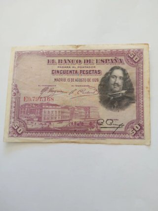 Billete 50 Pesetas Banco de España 1928