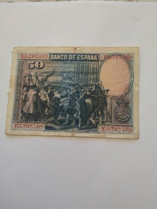 Billete 50 Pesetas Banco de España 1928