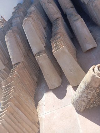 Tejas antiguas de barro precio 0,40 por unidad