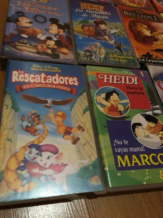 Lote 12 Películas VHS Infantiles