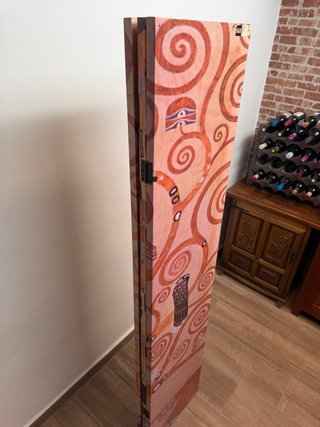Biombo Decorativo Estilo Klimt Dorado