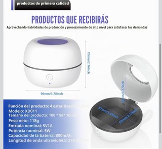 Esterilizador Chupetes Portátil UV