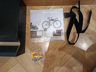 Colgador Bicicleta Pared con Estante Madera