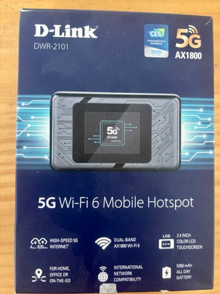 D-Link DWR-2101 5G WiFi 6 Hotspot