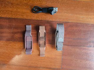 Correas metálicas + cargador original Mi Band 5