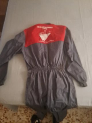 Mono de trabajo gris y rojo Talla 60