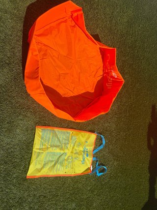 Piscina hinchable Nabaiji naranja fluor