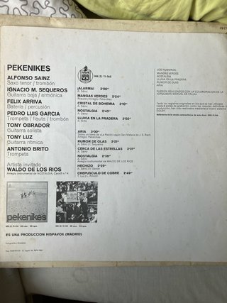 Vinilo Los Pekenikes Alarma