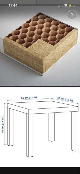 Mesa auxiliar blanca Ikea Lack