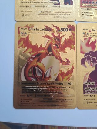Cartas Pokémon Charizard Doradas
