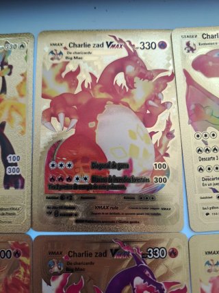 Cartas Pokémon Charizard Doradas