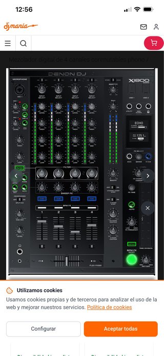 Denon DJ X1800 Mezclador Digital 4 Canales