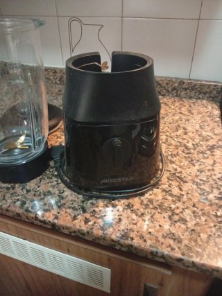 Licuadora de vidrio negra