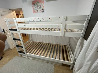 Litera IKEA Blanca Madera