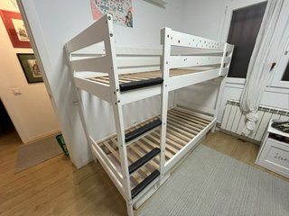Litera IKEA Blanca Madera