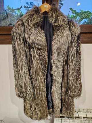 Chaquetón de zorro plateado