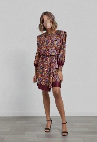 Vestido estampado talla S