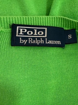 Maglione V Polo Ralph Lauren Uomo S Verde Cotone