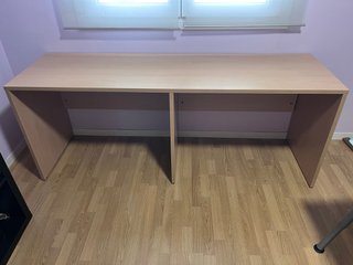 Mesa Escritorio Beige Madera
