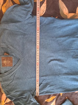 Camiseta H&M manga larga azul Talla M