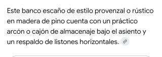 Banco de madera de pino
