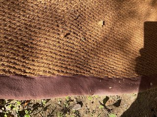 Alfombra redonda de yute para yurt, 5 meters