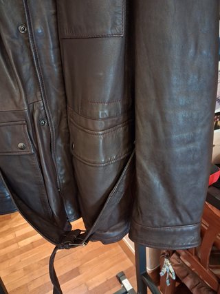 Chaqueta de cuero Massimo Dutti (Impecable) - XL