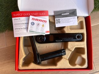 Bielas SRAM Rival DUB con potenciómetro. Monoplato
