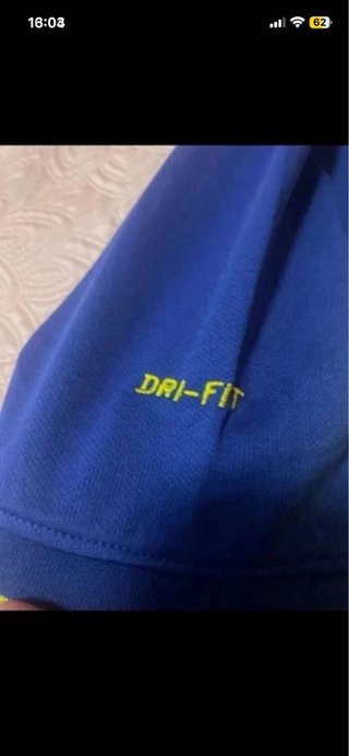 Camiseta Riquelme 10 Nike XL Azul/Amarillo