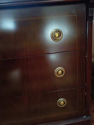 Escritorio buró madera marquetería