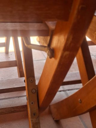 Conjunto Mesa y Sillas Jardín Madera