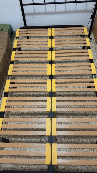 Somier 105cm con cabezal de hierro forjado