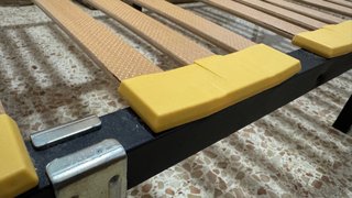 Somier 105cm con cabezal de hierro forjado