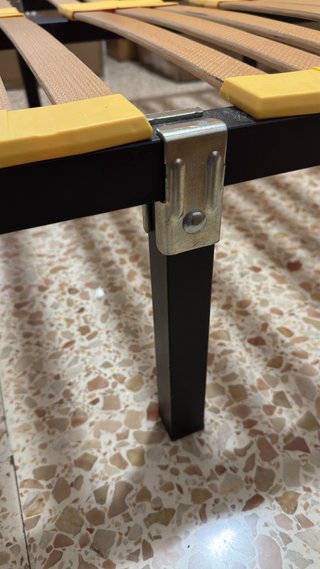 Somier 105cm con cabezal de hierro forjado