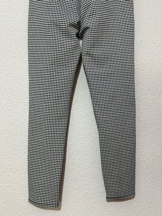 Pantalones de cuadros blanco y negro talla M