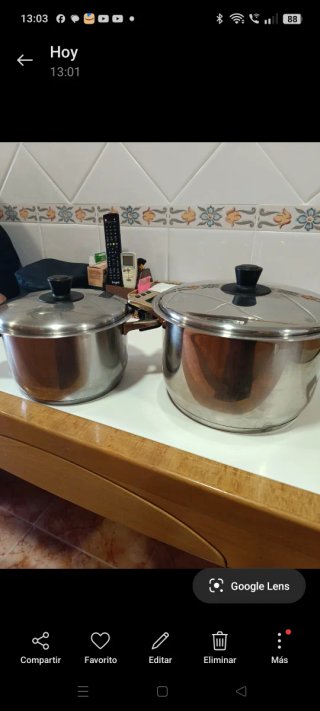 2 Ollas Acero Inox Inducción
