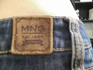 Jeans cortos a la rodilla, azules