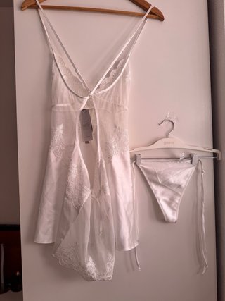 Conjunto lencería Ivette blanco