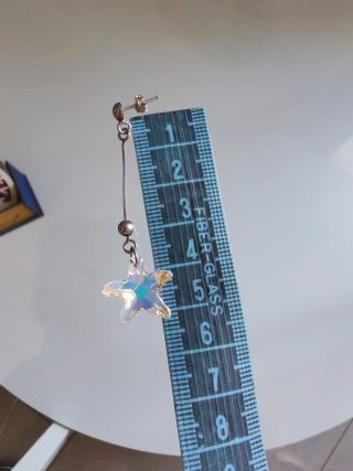 Pendientes Estrella Swarovski Plata 925