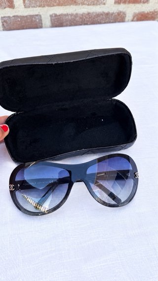 Gafas Chanel Aviador Negro/Azul