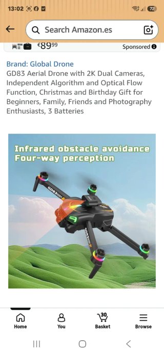 Dron GD83 Global Drone 2K Dual Cam