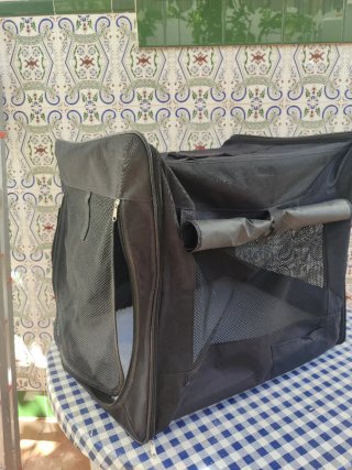Transportín para mascotas negro