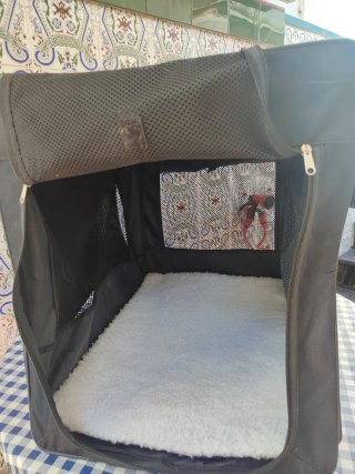 Transportín para mascotas negro